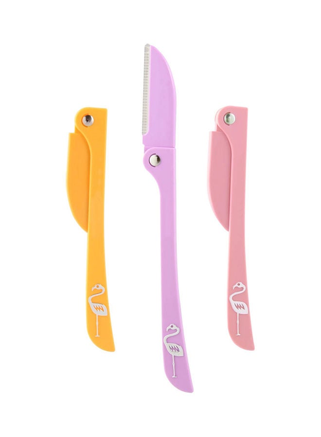 LOVE ME - 3-Piece Feather Flamingo Razor Multicolour 10cm - Image 1