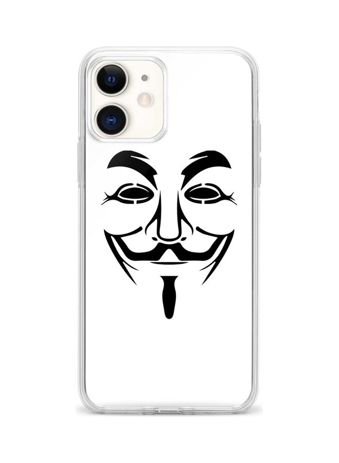 Stylizedd Classic Clear Series Case Cover For Apple iPhone 12 mini Vendetta Mask - Image 1