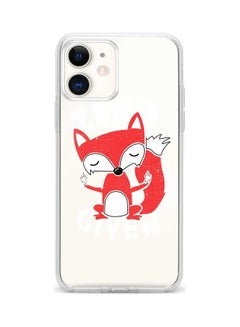 Stylizedd Fox Printed Case Cover For Apple iPhone 12 Mini Red/White  - Image 1
