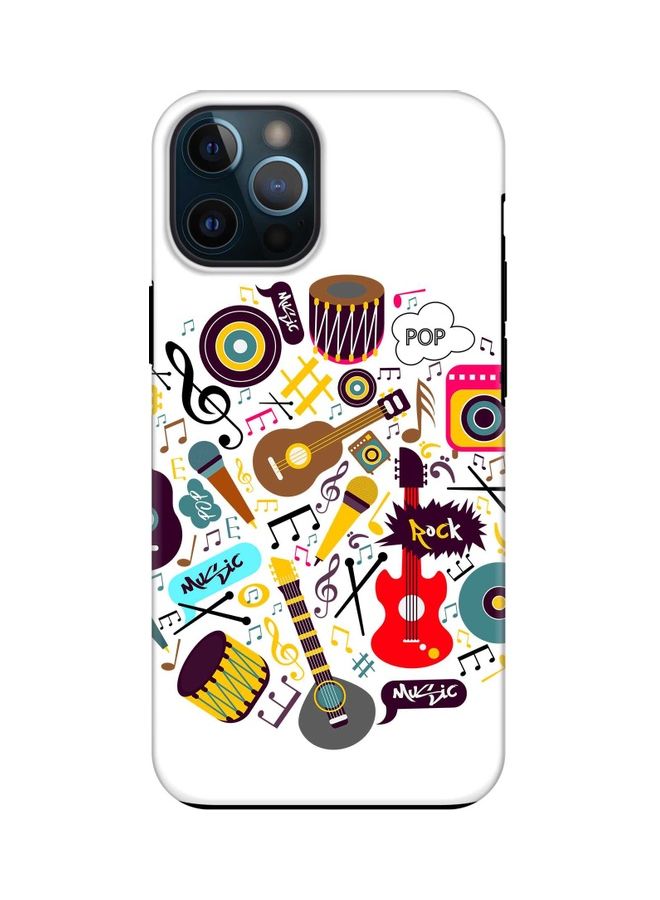 Stylizedd Tough Pro Series Protective Case Cover For Apple iPhone 12 Pro Max Musical Instruments  - Image 1