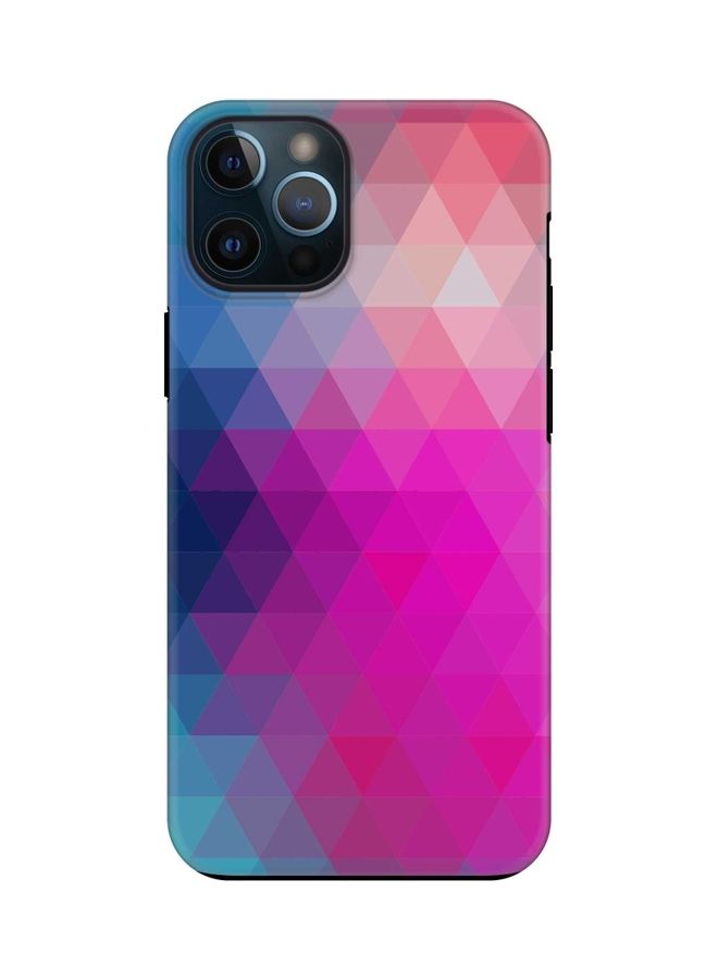 Protective Dual Layer Case Cover For Apple iPhone 12 Pro Violet Prism