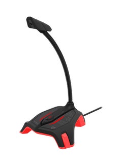 Professional High Definition Omnidirectional USB Gaming Mic With Flexible Gooseneck STREAMER-2.RED Red