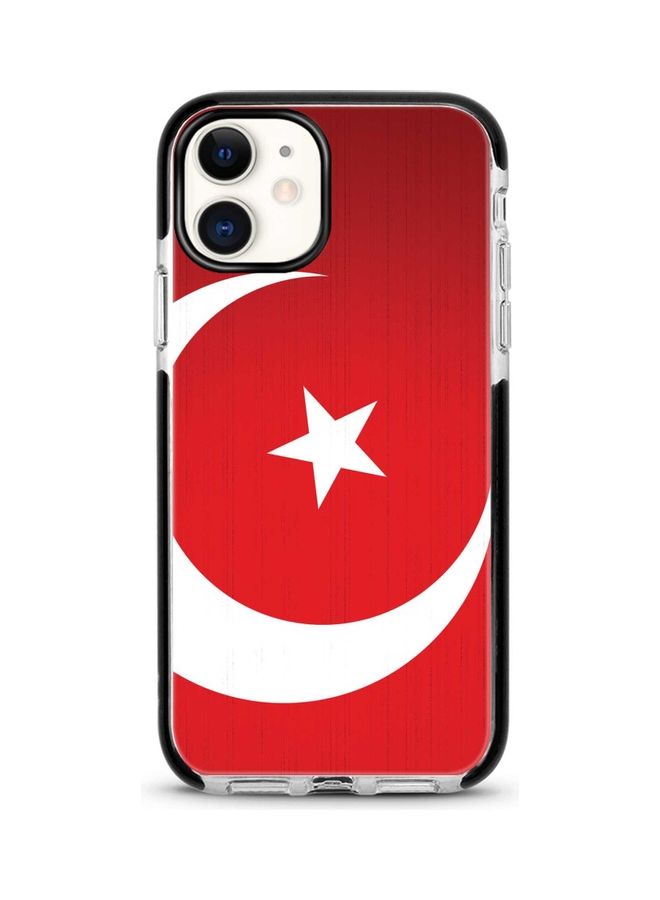 غطاء حماية واق لهاتف أبل آيفون 12 ميني أحمر/أبيض