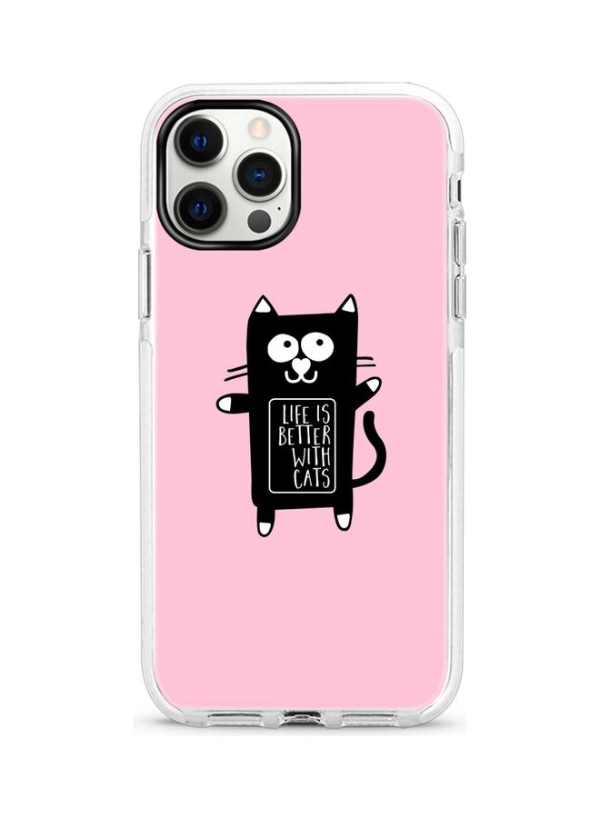 ستايلايزد غطاء حماية واقٍ لهاتف أبل آيفون 12 برو ماكس لايف إز بيتر وذ كاتس - Image 1