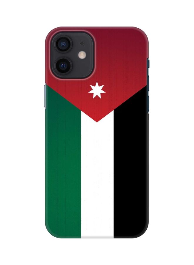 ستايلايزد غطاء حماية بطبعة علم الأردن لهاتف أبل آيفون 12 ميني متعدد الألوان - Image 1