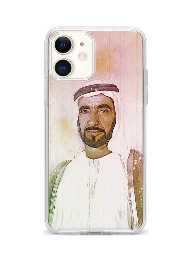 Stylizedd Classic Clear Series Protective Case Cover For Apple iPhone 12 Mini The Wise Sheikh Zayed - Image 1