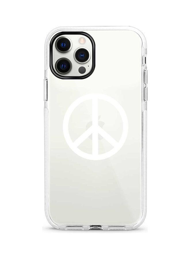 Stylizedd Impact Pro Series Protective Case Cover For Apple iPhone 12/12 Pro Peace Sign - Image 1
