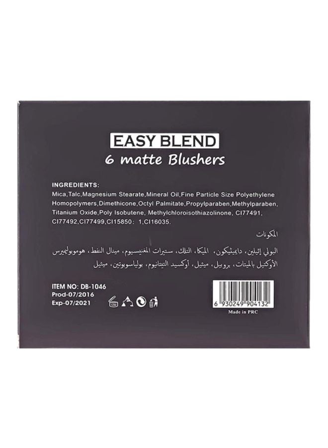 De Bela 18 18 Easy Blend 6 Matte Blusher 2 - Image 5