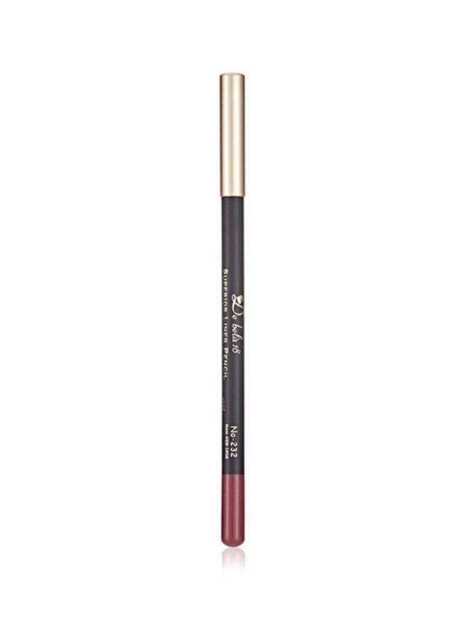 De Bela 18 Superior Lip Liner Pencil Red 232  - Image 2