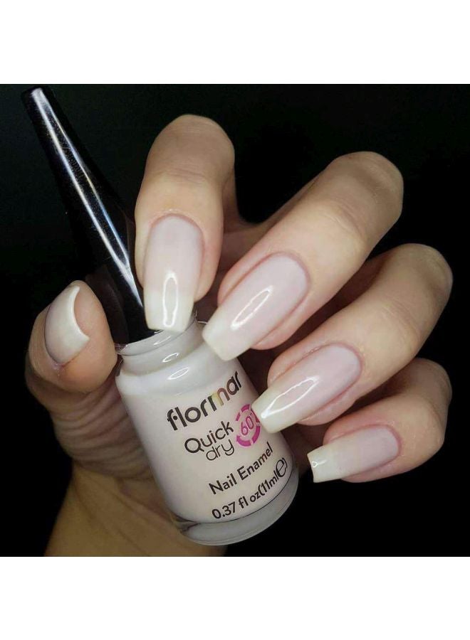 flormar - Quick Dry Nail Enamel D11 Vanilla Ice Cream - Image 1