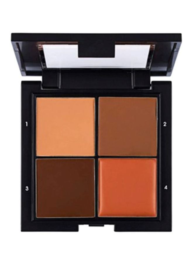 فلورمار علبة بودرة محدد الوجه مكونة من 4 ألوان 004 داكن - Image 1