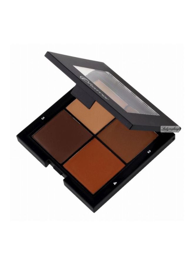 فلورمار علبة بودرة محدد الوجه مكونة من 4 ألوان 004 داكن - Image 2