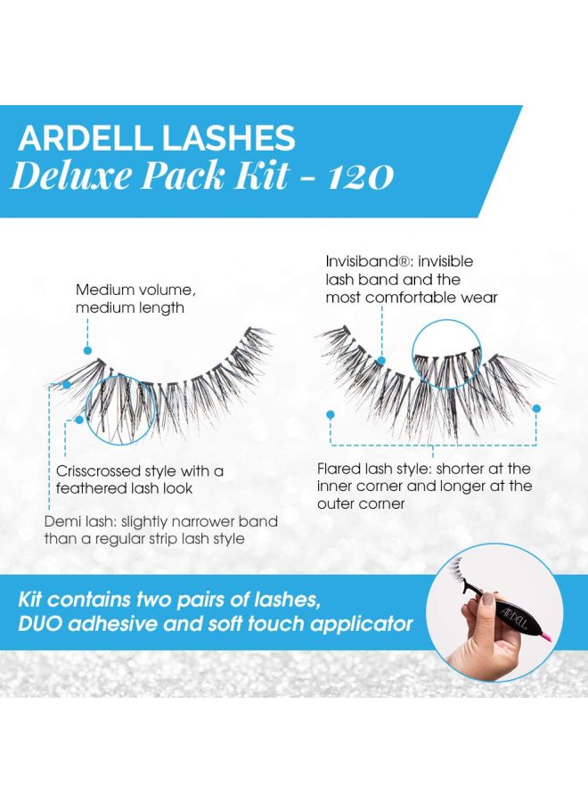 أرديل مجموعة رموش بتصميم فاخر أسود ديمي 120 - Image 4