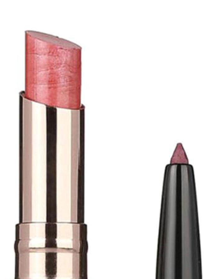 JUST GOLD 2-In-1 Moisture Lipstick And Lip Liner 03 Pink  - Image 3