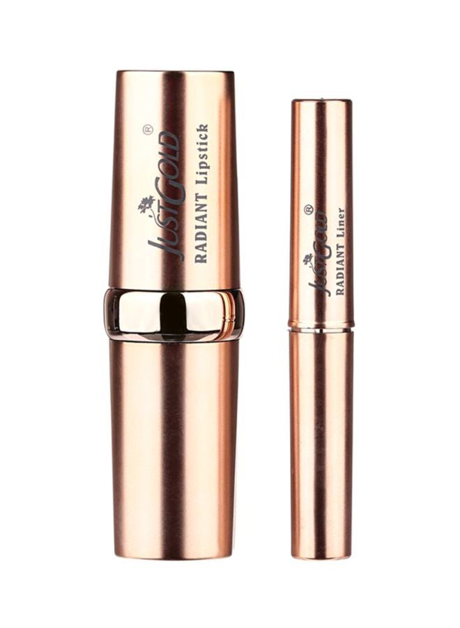 JUST GOLD Radiant Lipstick And Lip Liner 10 Pink  - Image 2