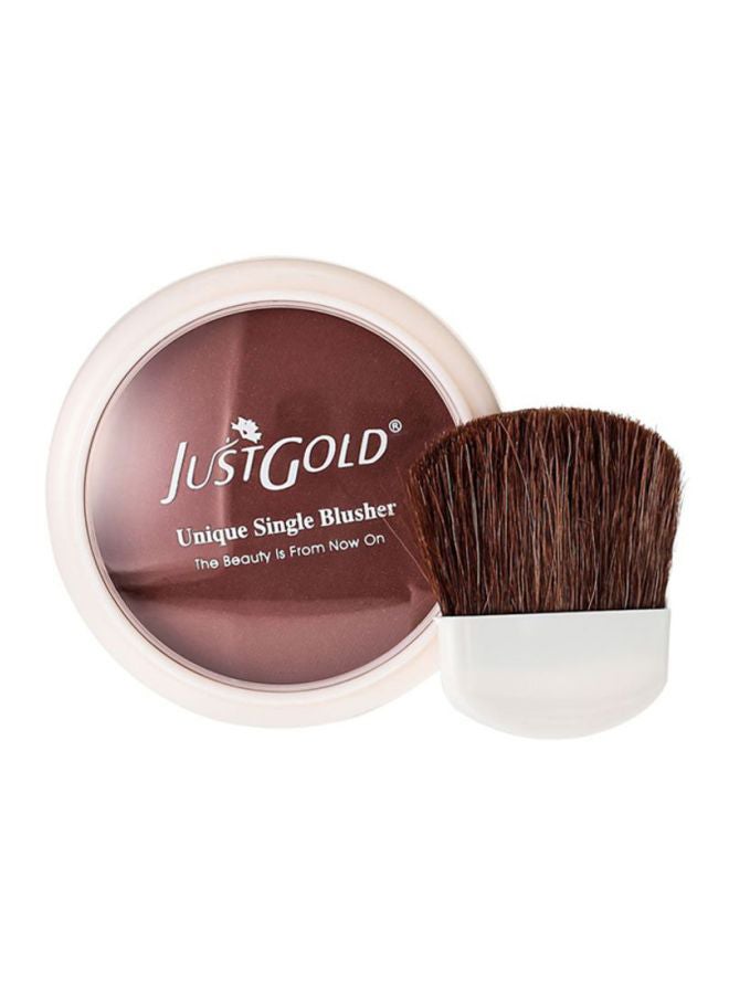 JUST GOLD Unique Single Blusher 07 Brown  - Image 1
