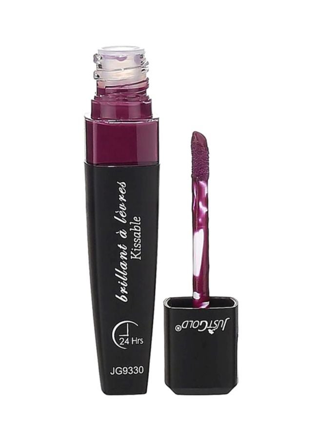 JUST GOLD Brilliant A Levres K**sable Shiny Lipstick 15 Purple  - Image 1
