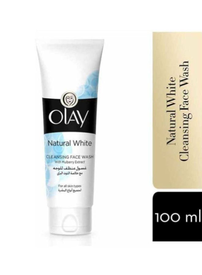 Olay Natural White Cleansing Face Wash Natural White 100ml - Image 3