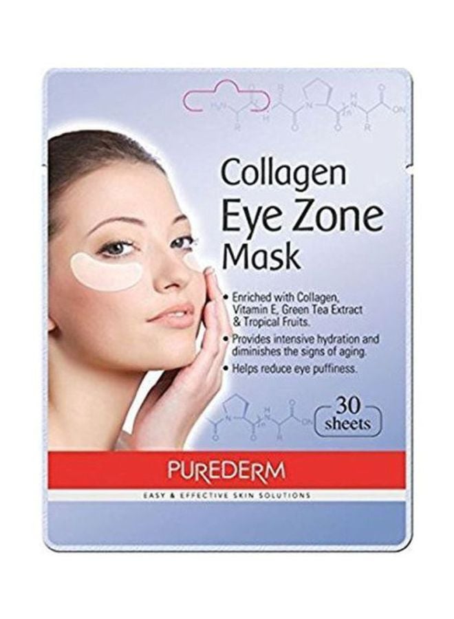 Purederm Collagen Eye Zone Mask, 30 Count Beige - Image 1