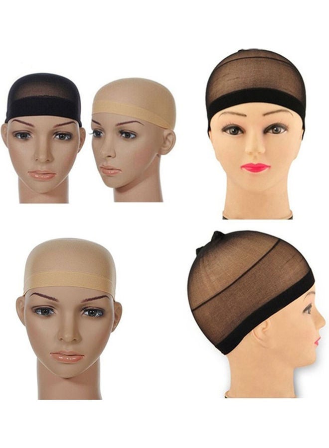 Generic 2-Piece Stretchable Wig Liner Cap Nude 16.1x9.8x0.5cm - Image 3
