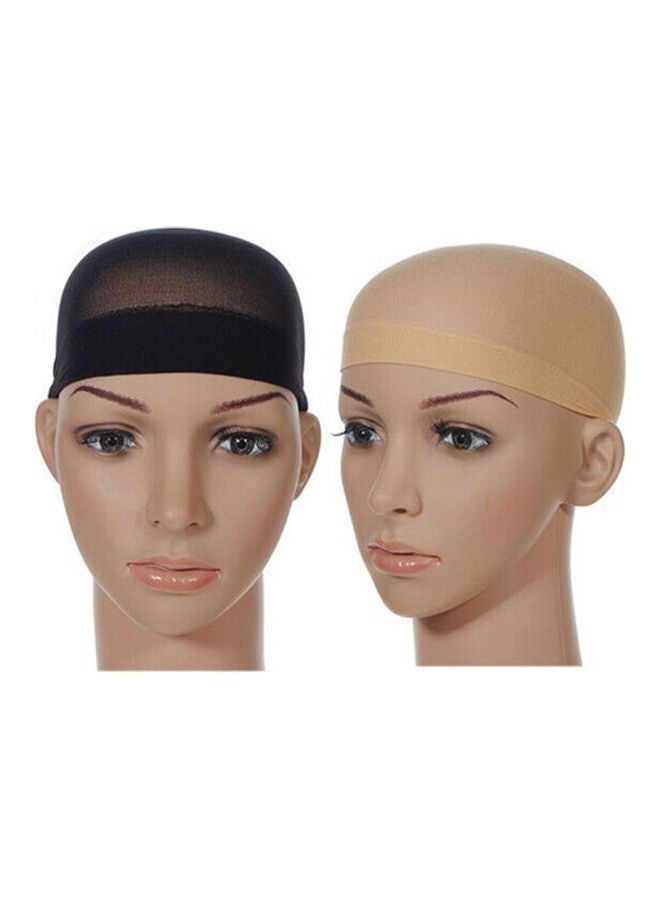 Generic 2-Piece Stretchable Wig Liner Cap Nude 16.1x9.8x0.5cm - Image 4