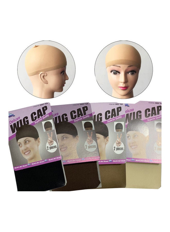 Generic 2-Piece Stretchable Wig Cap Blonde 20cm - Image 2