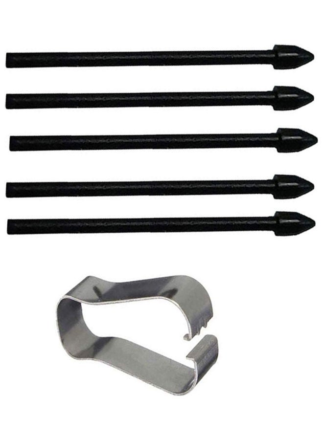 Generic - 5-Piece Replacement Touch Screen Stylus S Pen Tip For Samsung Galaxy Note 10/10 Plus Black - Image 1