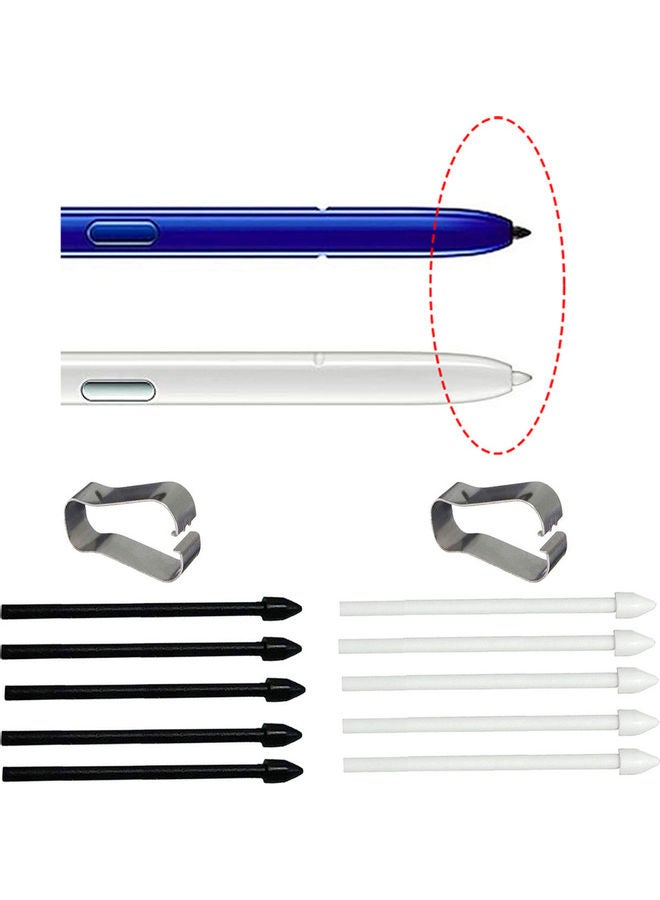 Generic - 5-Piece Replacement Touch Screen Stylus S Pen Tip For Samsung Galaxy Note 10/10 Plus Black - Image 1