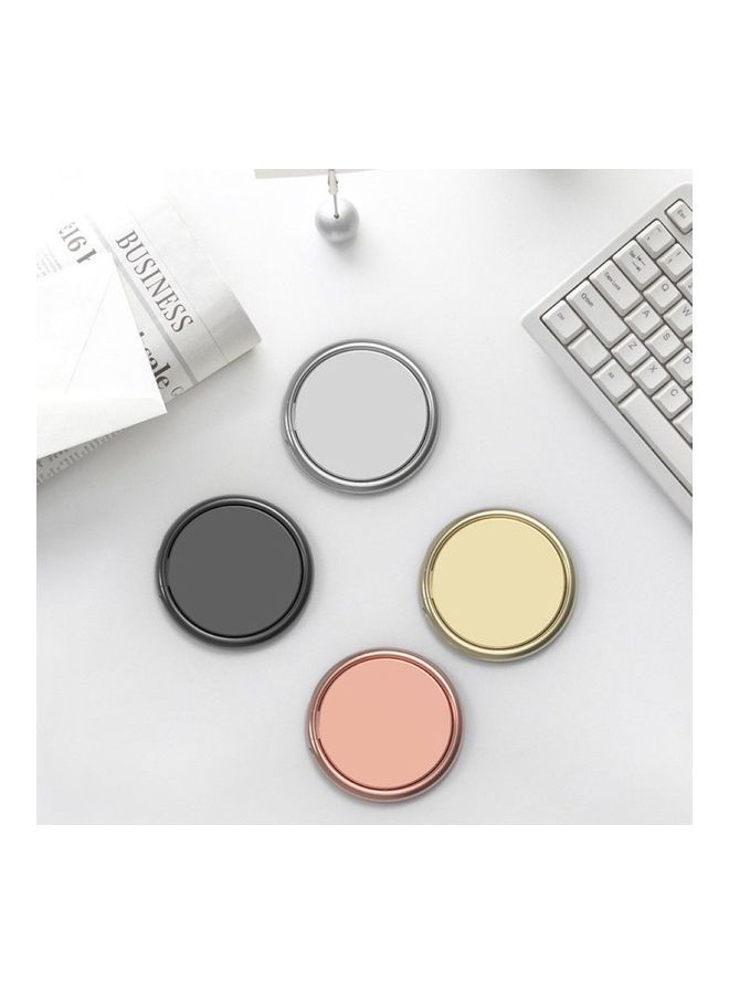 Metal 360 Degree Rotation Adhesive Finger Ring Phone Holder Black  - Image 3