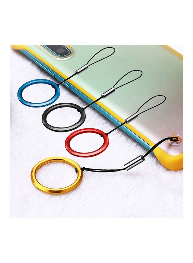 Detachable Mobile Phone Finger Ring Hanging Rope Black - Image 2