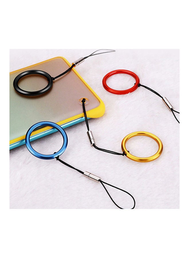 Detachable Mobile Phone Finger Ring Hanging Rope Black - Image 4