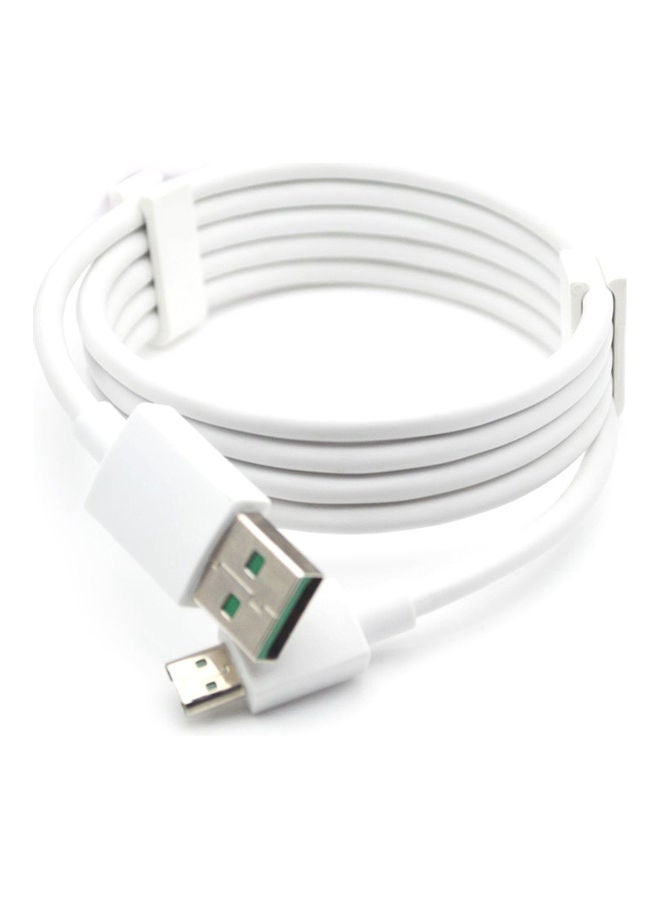 Fast Charge Data Sync Micro USB Cable White - Image 2