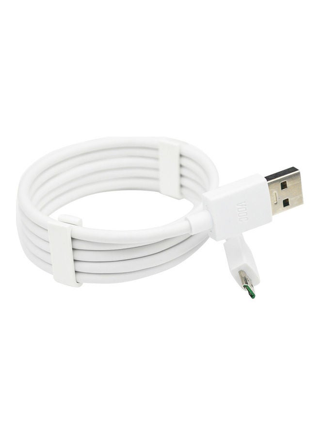 Fast Charge Data Sync Micro USB Cable White - Image 4