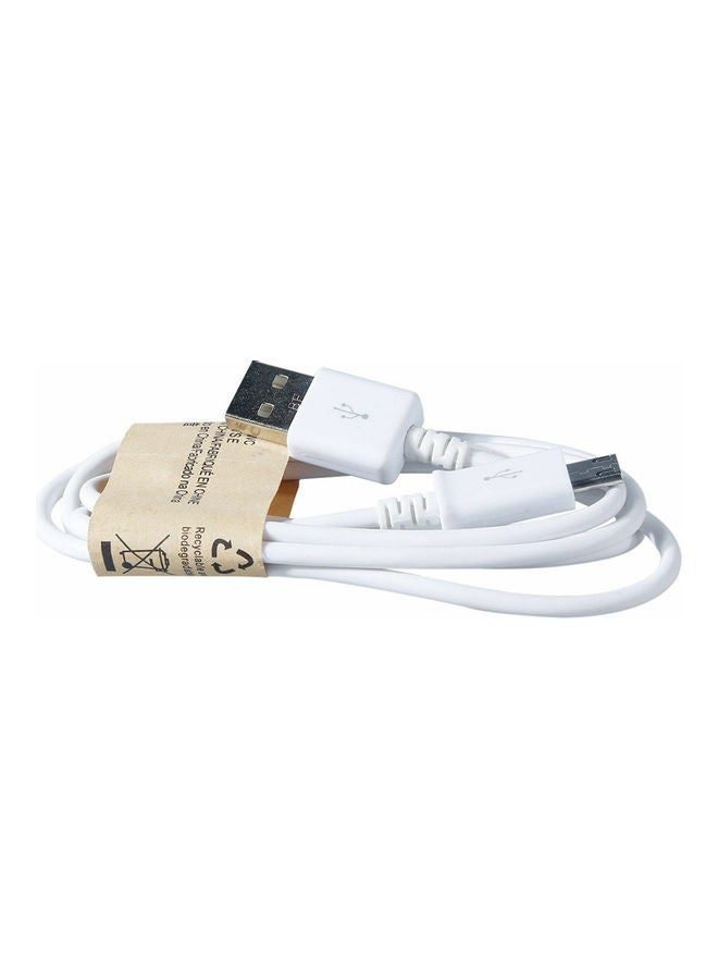 Micro USB To USB Fast Charging Cable For Galaxy S7/S6 Edge/Note 5/Note 4 White - Image 4