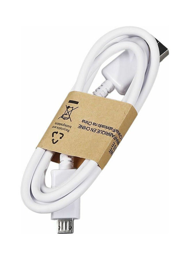 Micro USB To USB Fast Charging Cable For Galaxy S7/S6 Edge/Note 5/Note 4 White - Image 5