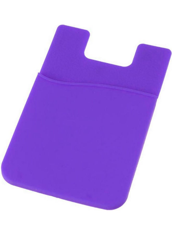 Earphone Storage Phone Back Case Purple - Image 1