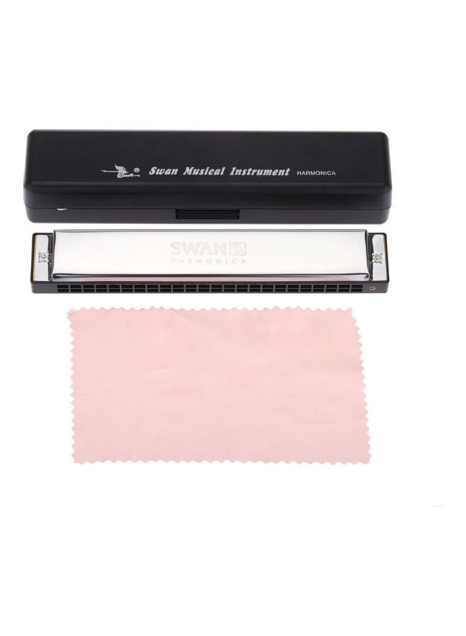 Generic Swan Sw24-4 Tremolo Harmonica 24 Holes 48 Tones C Key Harmonica  - Image 1