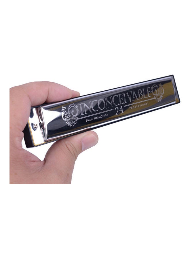 Generic Swan Sw24-4 Tremolo Harmonica 24 Holes 48 Tones C Key Harmonica  - Image 4