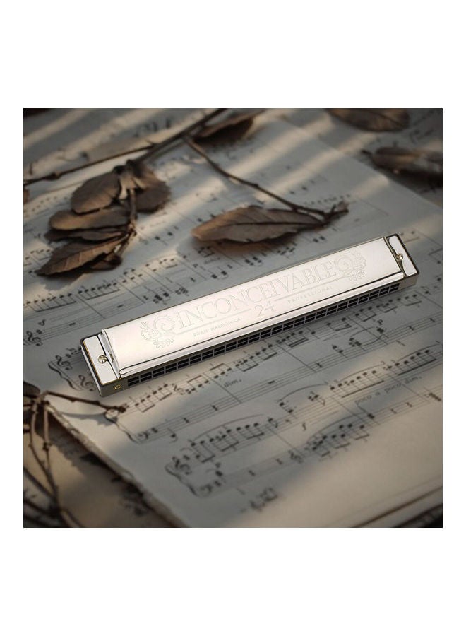 Generic Swan Sw24-4 Tremolo Harmonica 24 Holes 48 Tones C Key Harmonica  - Image 3