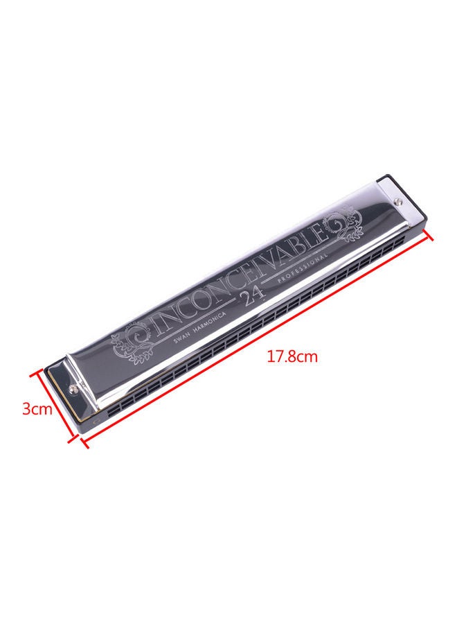 Swan Sw24-4 Tremolo Harmonica 24 Holes 48 Tones C Key Harmonica