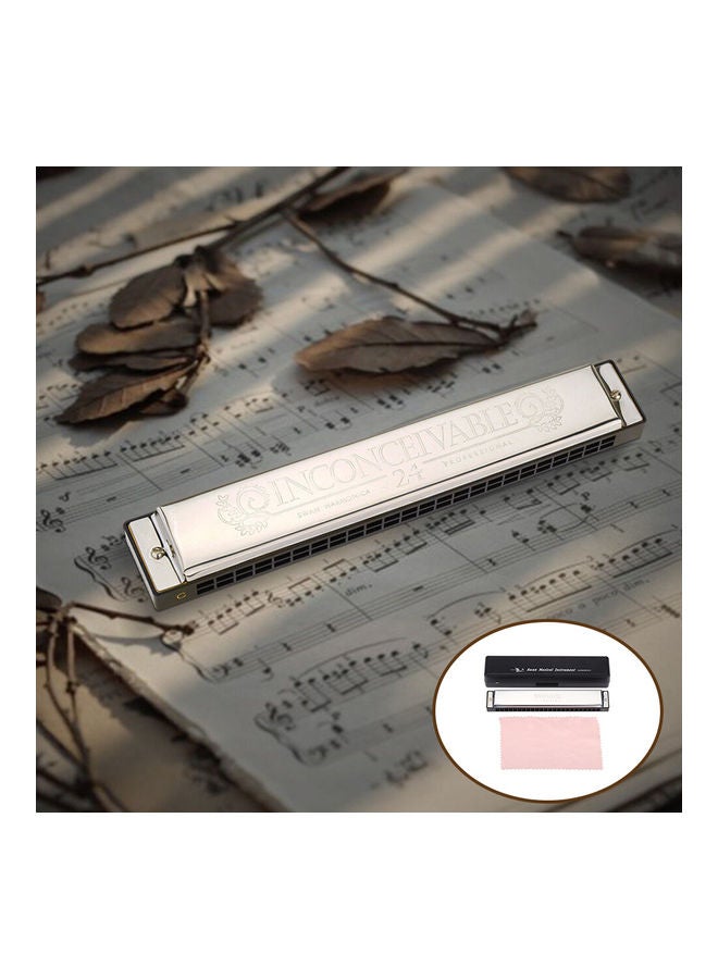 Swan Sw24-4 Tremolo Harmonica 24 Holes 48 Tones C Key Harmonica