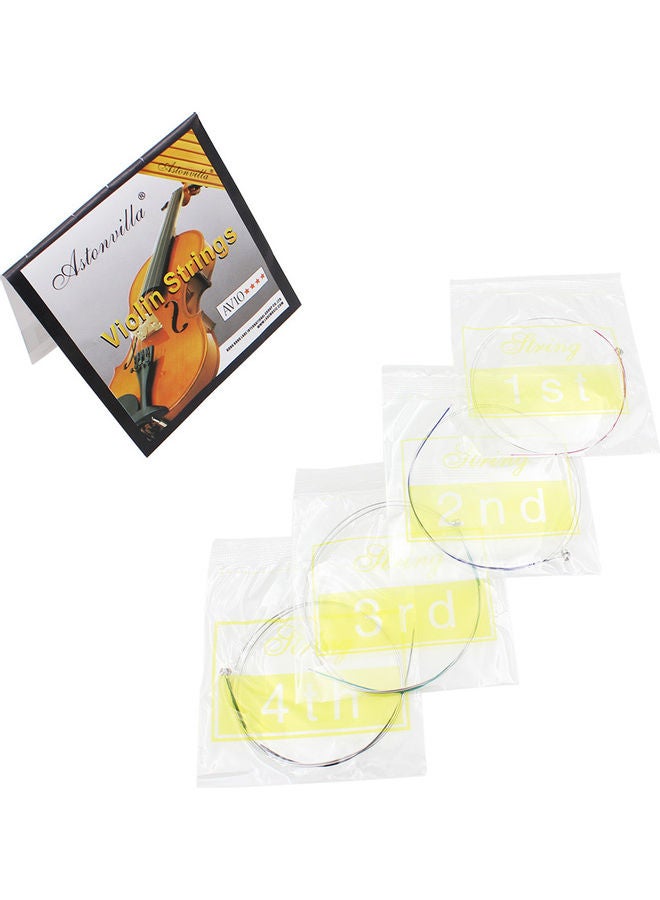 Generic - 4 Pieces Violin Strings E-A-D-G Exquisite Stringed Musical Instrument Parts Accessories Set - Image 1