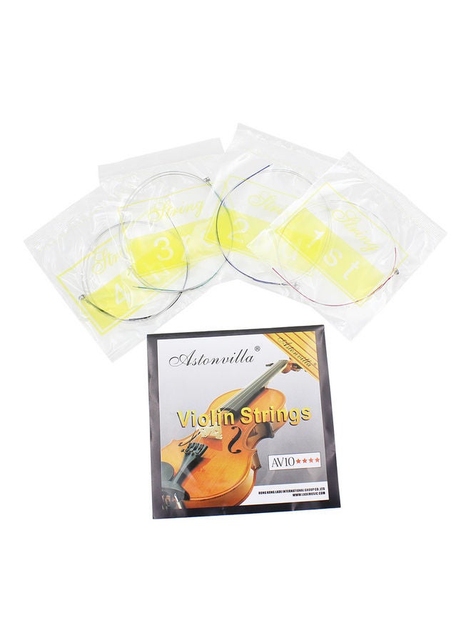 Generic - 4 Pieces Violin Strings E-A-D-G Exquisite Stringed Musical Instrument Parts Accessories Set - Image 1