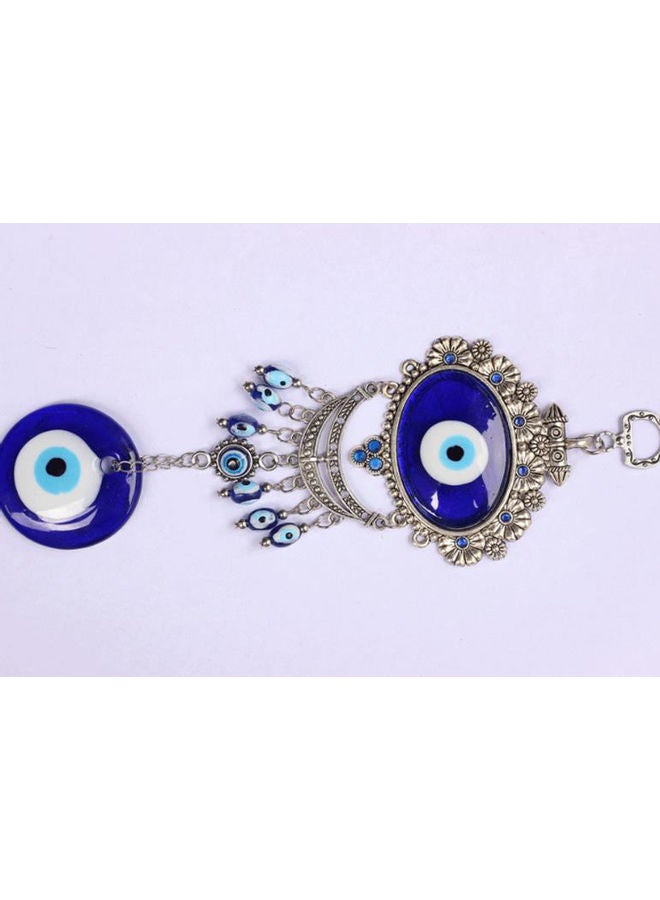 Turkish Eye Amulet Blue/Silver 8x8x8cm - Image 1