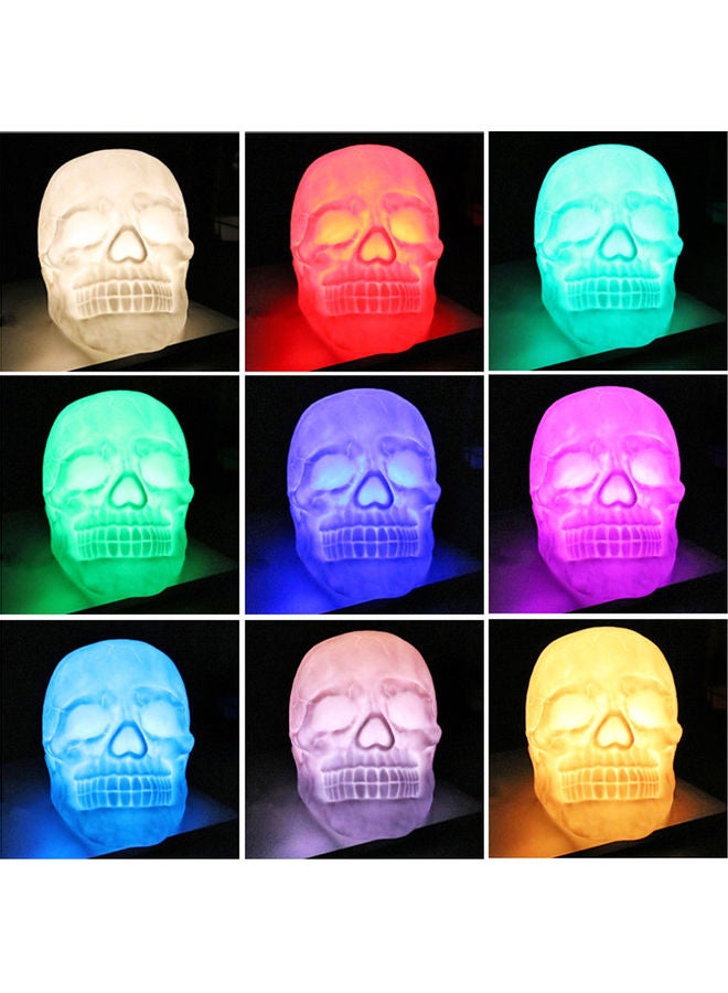Remote Control USB Charging LED Skull Head Patting Lamp multicolor 180x110x125mm - Image 5