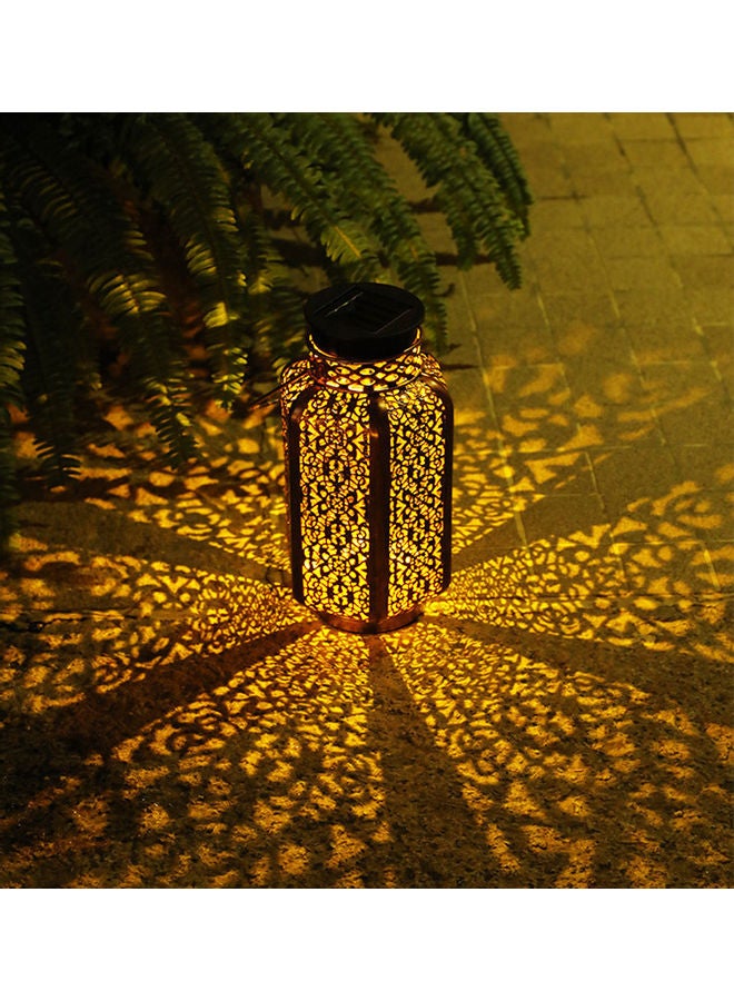 فانوس بمصباح مصابيح LED فاتح وارم 22x14سم - Image 1