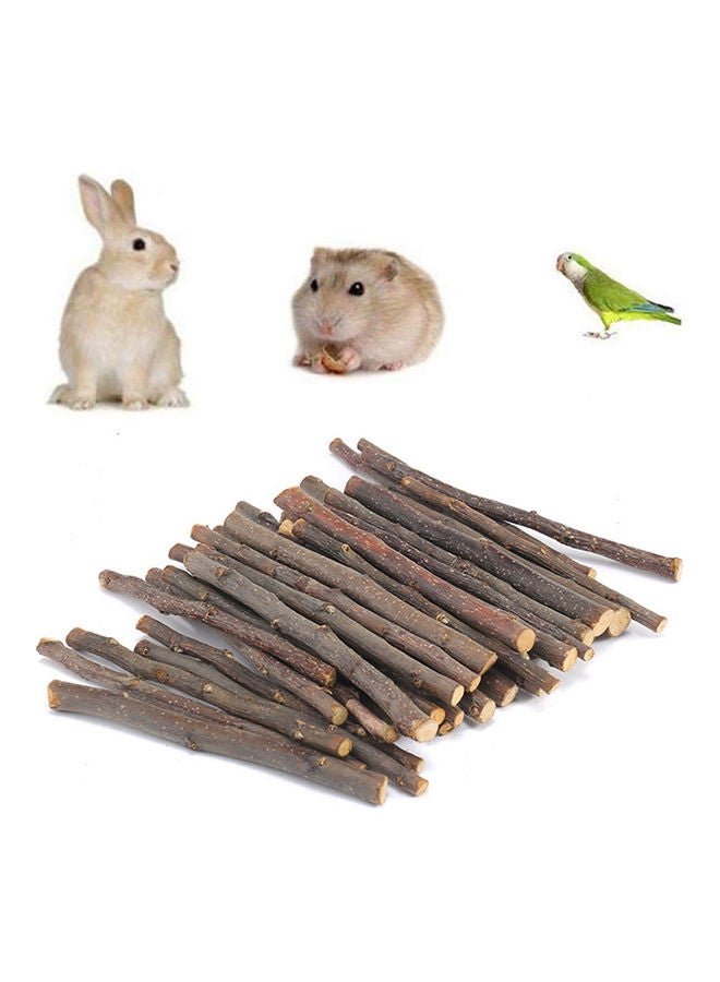 20-Piece Apple Tree Chew Sticks Set Brown 14x0.5cm - Image 2