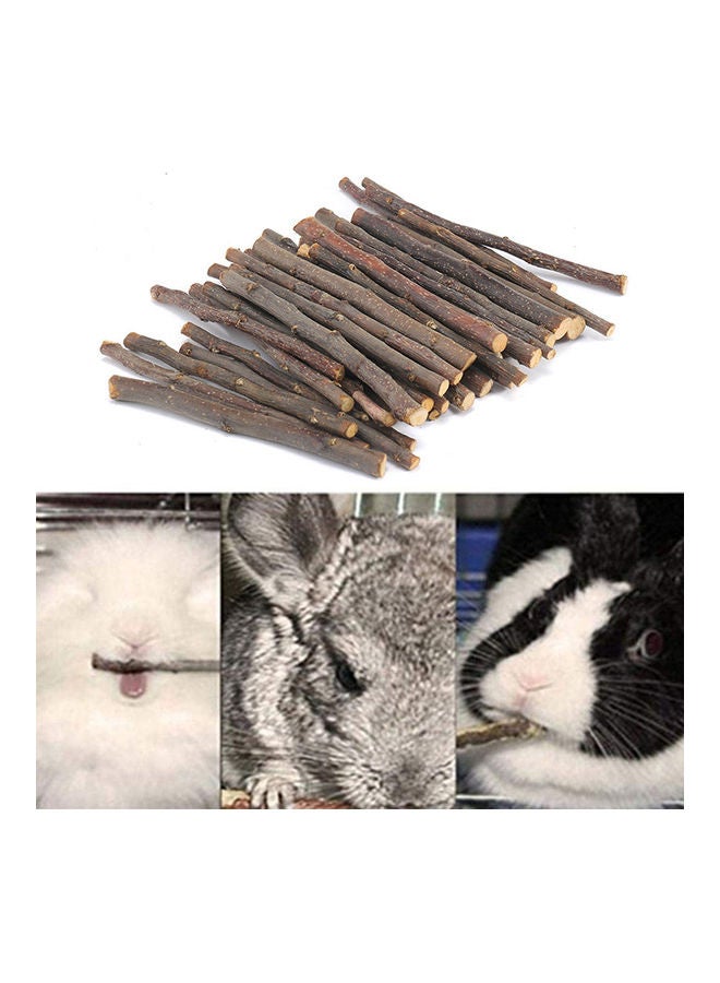 20-Piece Apple Tree Chew Sticks Set Brown 14x0.5cm - Image 4