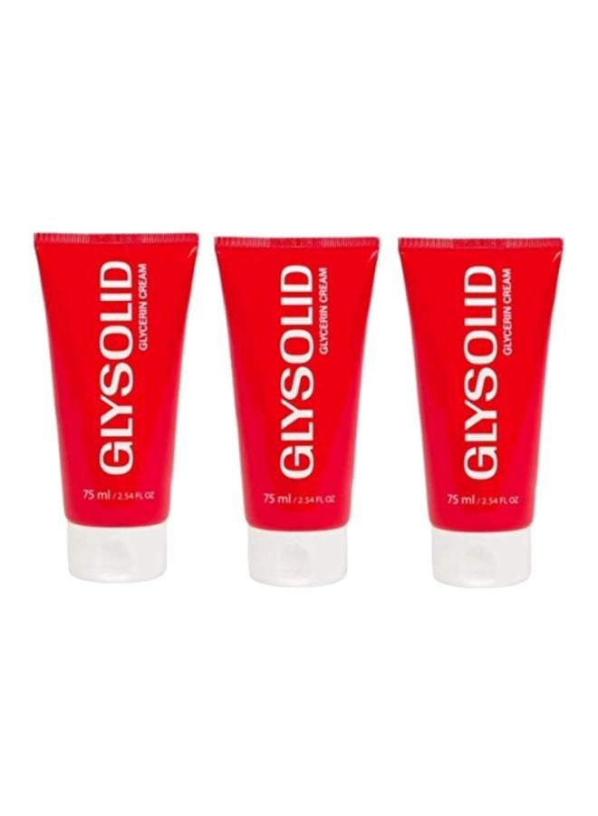 GLYSOLID 3-Piece Glycerin Body Cream 3x75ml - Image 1