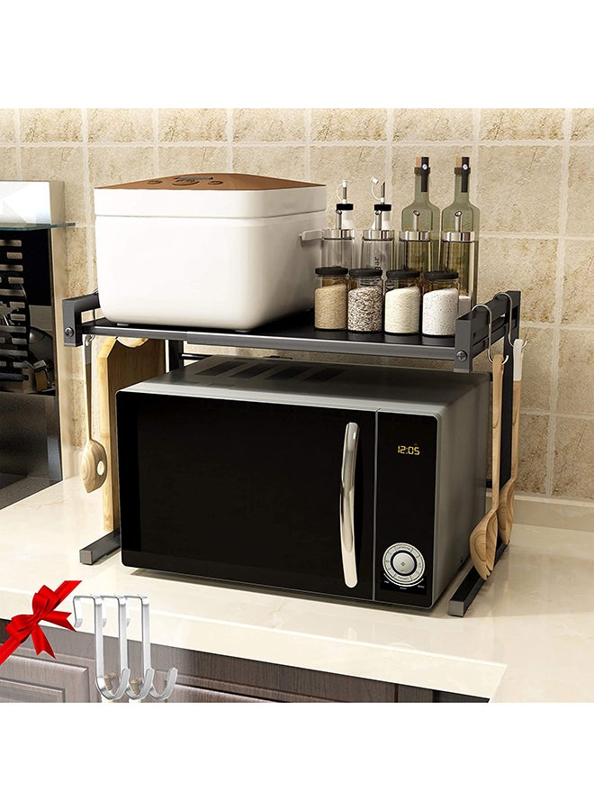 AMERTEER - Microwave Oven Rack Black 16.5 x 23.9inch - Image 1